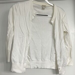 J.Crew Clare Cardigan - White